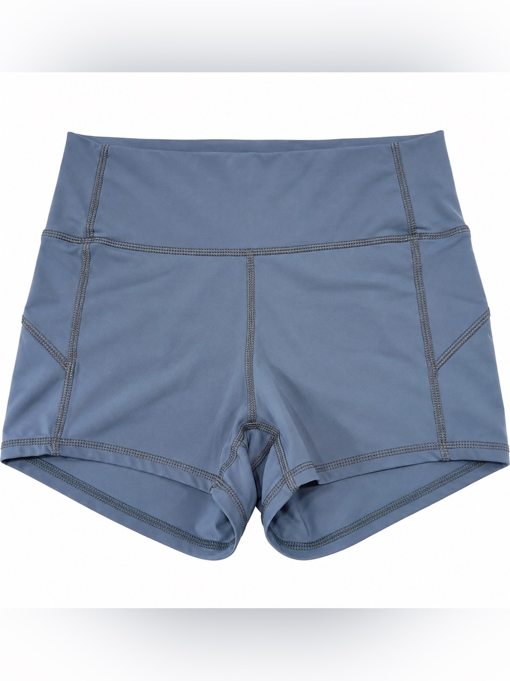 Lululemon Blue Gray Fitted Workout Shorts – Estimated Size 2